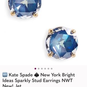 Kate Spade Blue Cubic Zirconia Stud Earrings